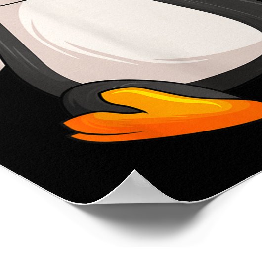 Funny Penguin Apparel S Uni Erwachsene Kinder Kind Poster (Ecke)