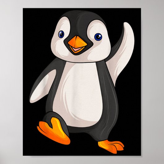 Funny Penguin Apparel S Uni Erwachsene Kinder Kind Poster (Vorne)