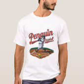 Funny Penguin Baseball T-Shirt (Vorderseite)