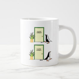 Funny Penguin Cartoon Kosmetischer Plastikchirurg Jumbo-Tasse