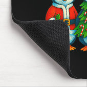 Funny Penguin Christmas Lights Penguin Cute Xmas H Mousepad (Ecke)