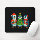 Funny Penguin Christmas Lights Penguin Cute Xmas H Mousepad (Mit Mouse)