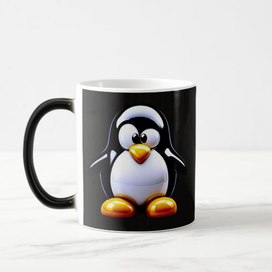 Funny Penguin Coffee Verwandlungstasse (Links)