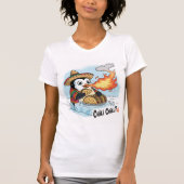 Funny Penguin Eating Spicy Tacos T - Shirt (Vorderseite)