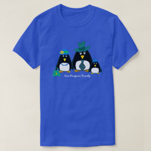 Funny Penguin Familie von 3 mit Jungen Weihnachten T-Shirt