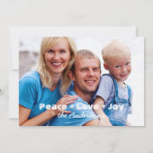 Funny Penguin Familienweihnachtskarte Feiertagskarte (Rückseite)