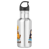 Funny Penguin & Giraffe Water Bottle Edelstahlflasche (Vorderseite)