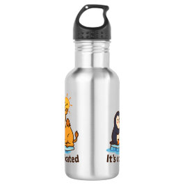 Funny Penguin & Giraffe Water Bottle Edelstahlflasche