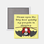 Funny Penguin Magnet (Vorderseite/Rückseite)