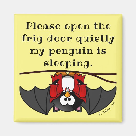 Funny Penguin Magnet (Vorne)