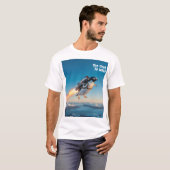 Funny Penguin mit Jetpack T - Shirt (Vorne ganz)