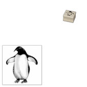 Funny Penguin Niedlich Bird Animal Personal Statio Gummistempel (Stempel)