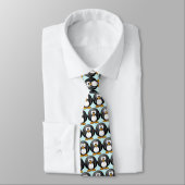 "Funny Penguin" Pattern Neck Tie Krawatte (Gebunden)