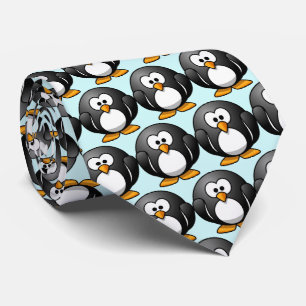 "Funny Penguin" Pattern Neck Tie  Krawatte