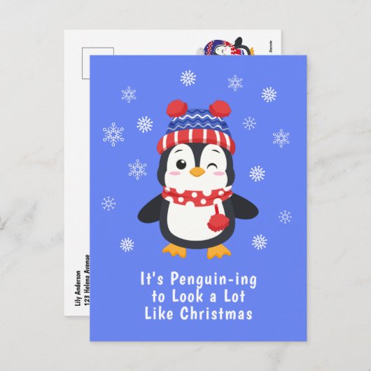 Funny Penguin Pun Weihnachten (Vorne/Hinten)