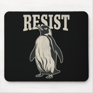 Funny Penguin Resist Cool Penguins Residenz Mousepad