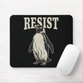 Funny Penguin Resist Cool Penguins Residenz Mousepad (Mit Mouse)