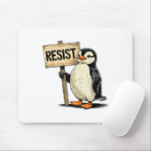 Funny Penguin Resist Cool Penguins Residenz Mousepad (Mit Mouse)