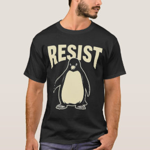 Funny Penguin Resist Cool Penguins Residenz T-Shirt