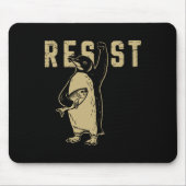 Funny Penguin Resist Coole Pinguine Residence Shir Mousepad (Vorne)