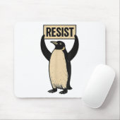 Funny Penguin Resist Coole Pinguine Vintag Protest Mousepad (Mit Mouse)
