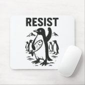 Funny Penguin Resist Vintages Design Mousepad (Mit Mouse)