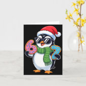 Funny Penguin Six Seven 67 Ice Cream Christmas Boy Karte (Gelbe Blume)