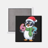 Funny Penguin Six Seven 67 Ice Cream Christmas Boy Magnet (Vorderseite/Rückseite)