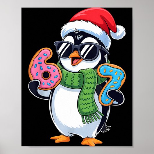 Funny Penguin Six Seven 67 Ice Cream Christmas Boy Poster (Vorne)