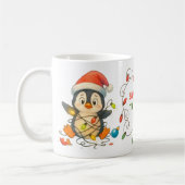 Funny Penguin Stuck in Lights Mug Kaffeetasse (Links)