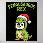Funny Penguin T-rex Costume Christmas Kids Boys  Poster (Vorne)