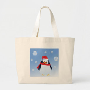 Funny Penguin Weihnachten Weihnachten Jumbo Stoffbeutel