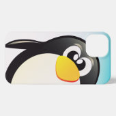 Funny Penguins Telefonfall iPhone Hülle (Rückseite (Horizontal))