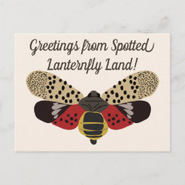 Funny Pennsylvania Gepunktet Lanternfly Custom Postkarte