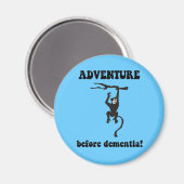 Funny Pensionation Magnet (Vorderseite/Rückseite)