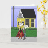 Funny Pensioncard Karte (Gelbe Blume)