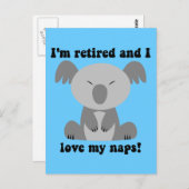 Funny pensioniert Spaß Postkarte (Vorne/Hinten)