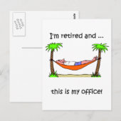 Funny pensioniert Spaß Postkarte (Vorne/Hinten)