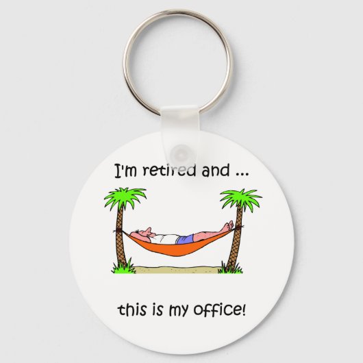 Funny pensioniert Spaß Schlüsselanhänger (Vorderseite)