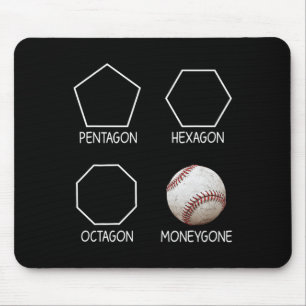 Funny Pentagon Hexagon Octagon Money Gone Sell Mousepad