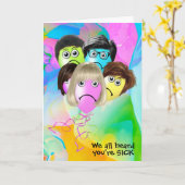 Funny People Balloons werden gut Karte (Gelbe Blume)