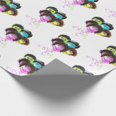 Funny People Birthday Balloon Group Geschenkpapier (Ecke)