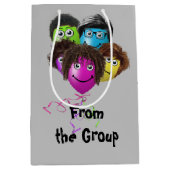 Funny People Birthday Balloons Mittlere Geschenktüte (Vorderseite)
