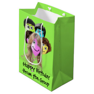 Funny People Birthday Balloons Mittlere Geschenktüte