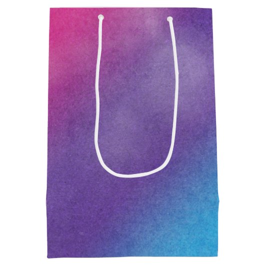 Funny People Birthday Balloons on Rainbow Mittlere Geschenktüte (Rückseite)