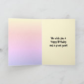 Funny People Birthday Party Balloons Karte (Innenseite)