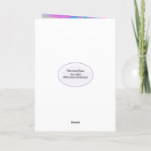 Funny People Birthday Party Balloons Karte (Rückseite)