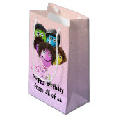 Funny People Birthday Party Balloons Kleine Geschenktüte (Vorderseite Schrägansicht)