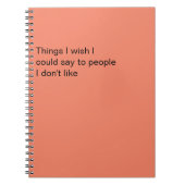 Funny People, die ich nicht mag Notizblock (Vorderseite)