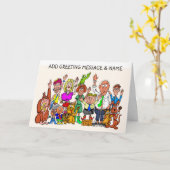 Funny People Viel Glück-Card Karte (Gelbe Blume)